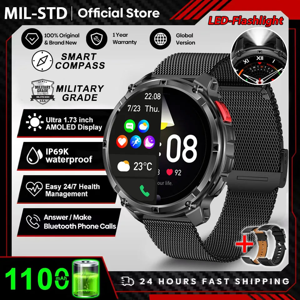 T-Rex3 Pro GPS Smartwatch Rugged Waterproof Sports Watch