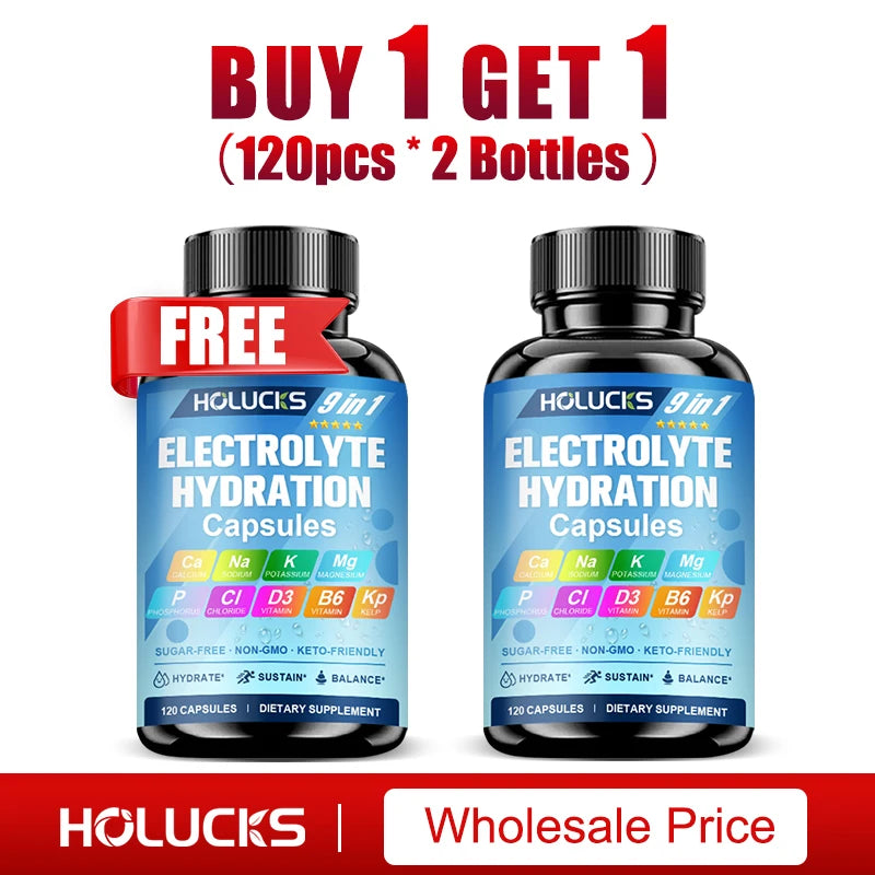 Electrolyte Hydration Capsules Workout Recovery Energy Support Formula