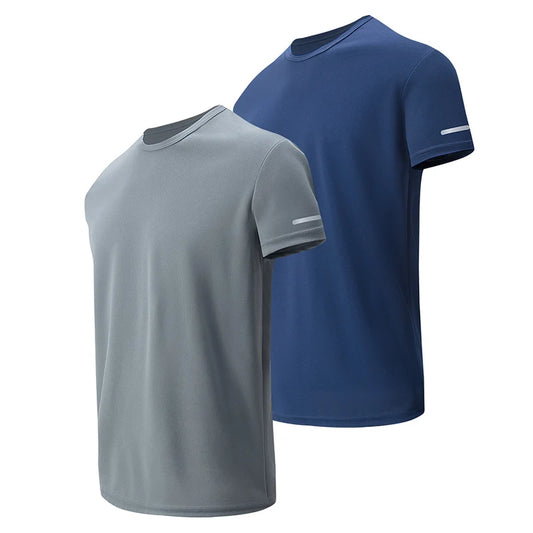 Men's Quick Dry Short Sleeve Sports T-Shirt Multipack