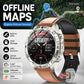GPS Offline Map AMOLED Waterproof Sports Smartwatch Fitness Tracker