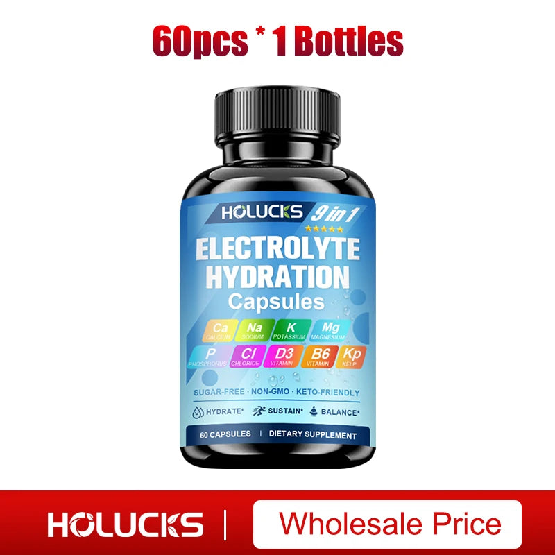 Electrolyte Hydration Capsules Workout Recovery Energy Support Formula