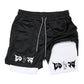 Men's 2-in-1 Compression Running Shorts with Phone Pocket
