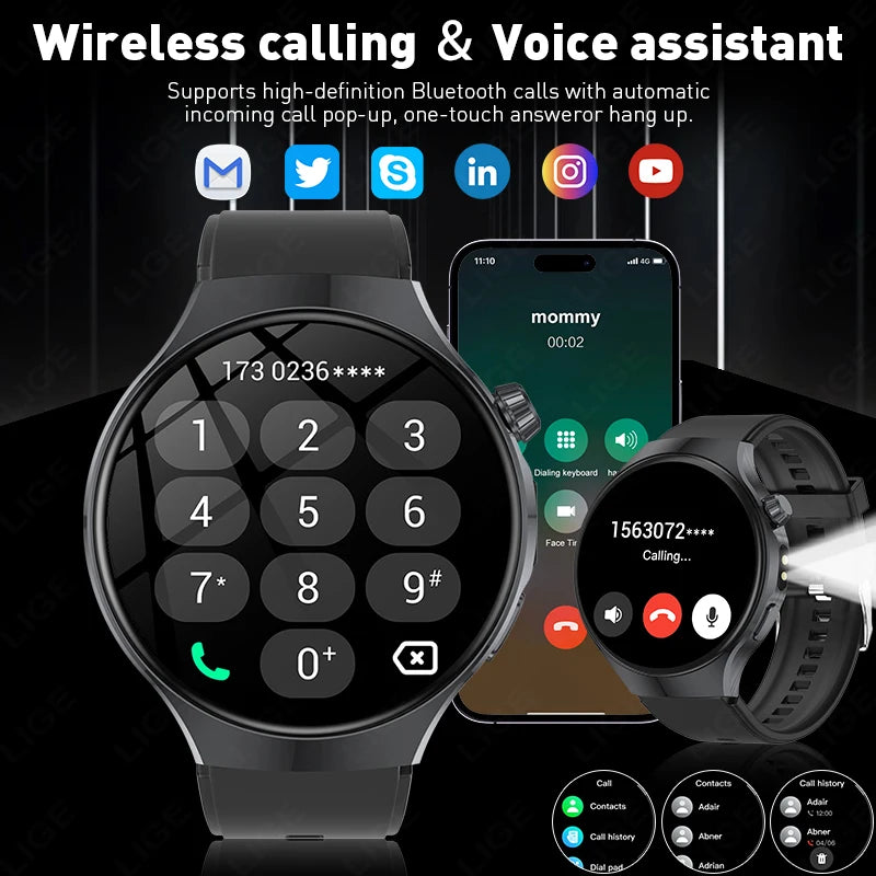 HD Smartwatch Bluetooth Calling Fitness Tracker Watch
