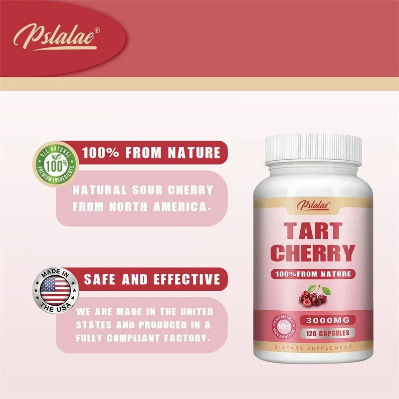 Tart Cherry Capsules 3000mg Joint Recovery Uric Support