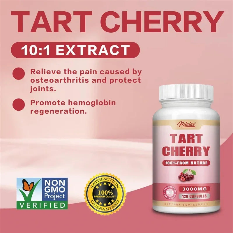 Tart Cherry Capsules 3000mg Joint Recovery Uric Support