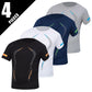 Men's Quick Dry Short Sleeve Sports T-Shirt Multipack