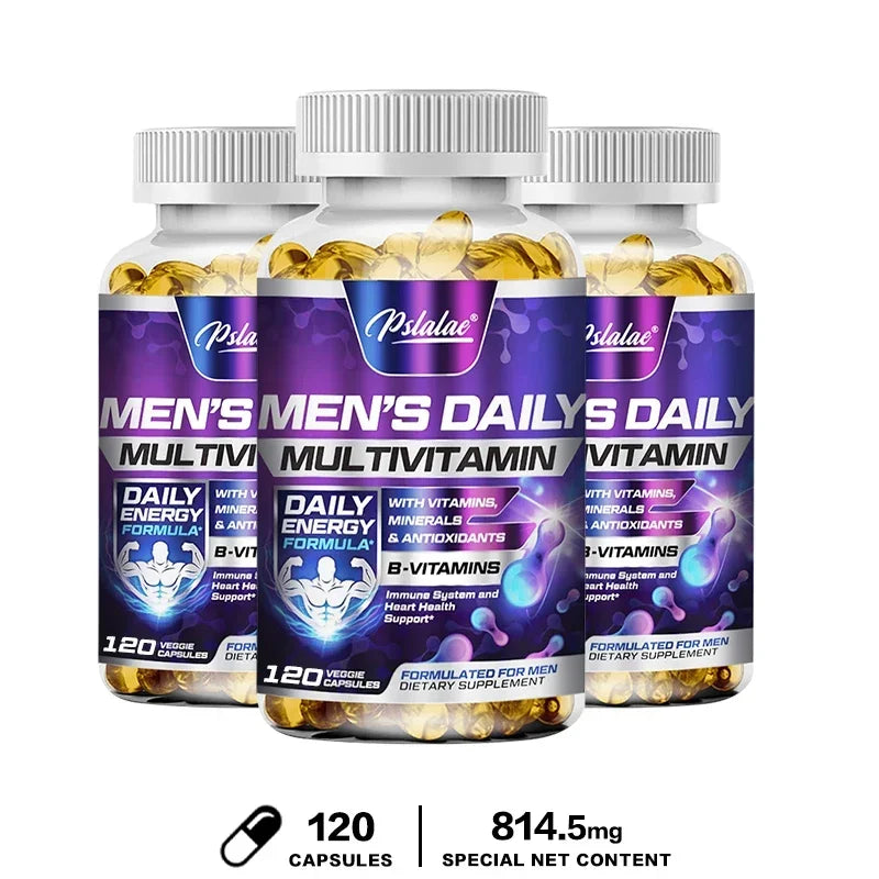 Men's Daily Multivitamin Energy Immunity Health Support Capsules