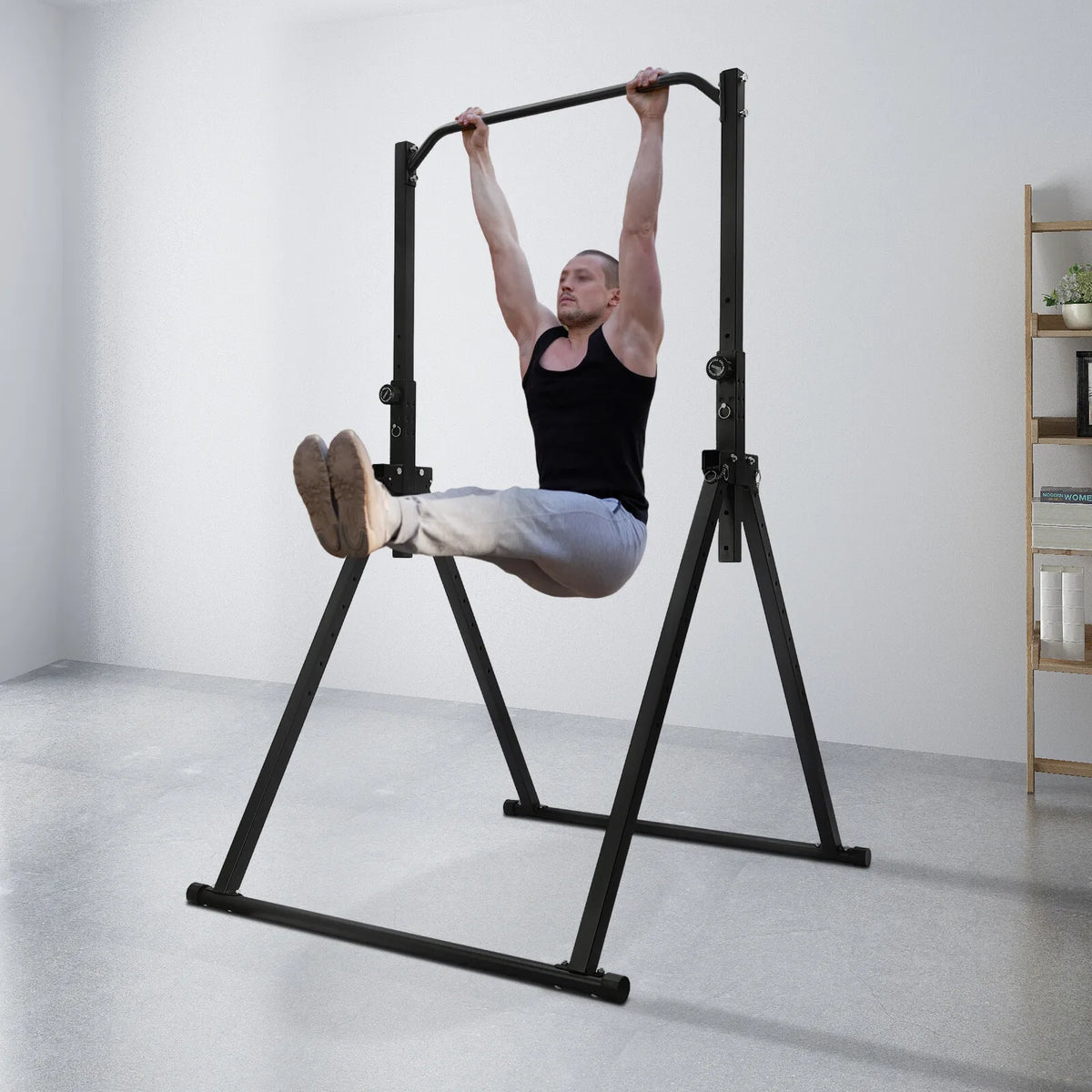 Triangular Pull Up Station Foldable Home Gym Bar