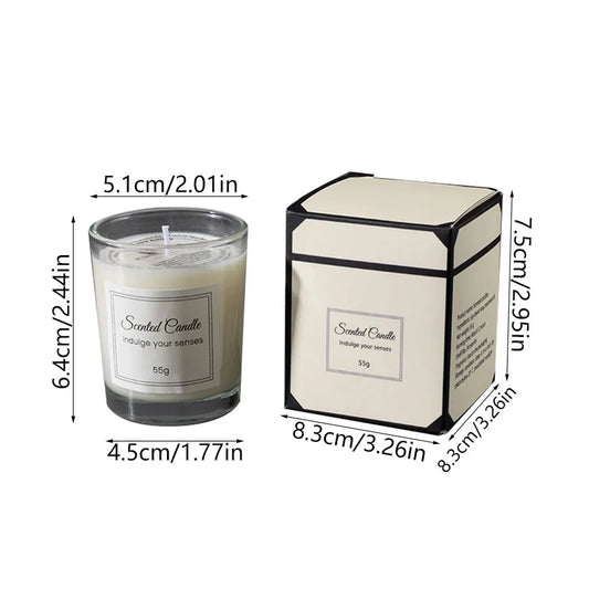 Handmade Soy Aromatherapy Candle Gift Box Glass Jar