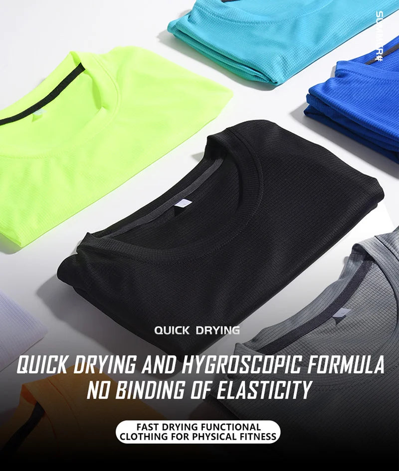 Men's Quick Dry Lightweight Running Fitness Sports T-Shirt