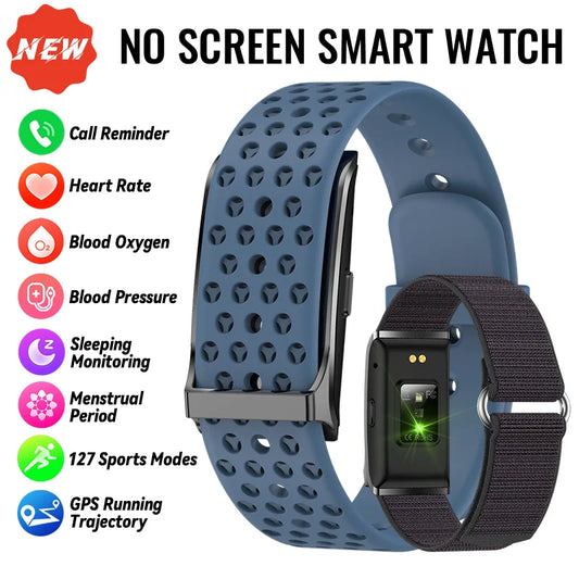 Screenless Smart Bracelet Heart Rate Fitness Activity Tracker Watch