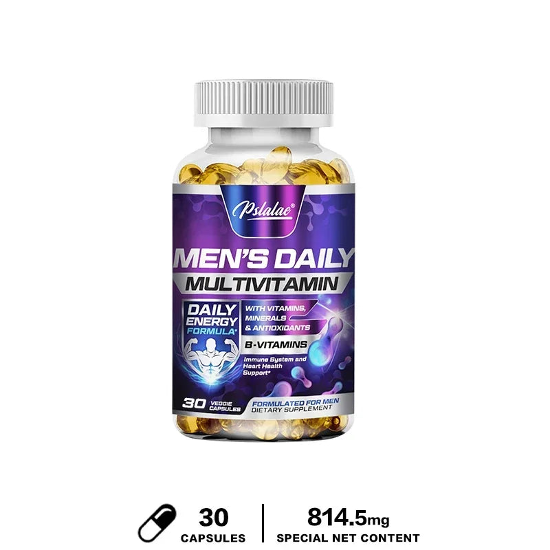Men's Daily Multivitamin Energy Immunity Health Support Capsules