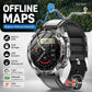 GPS Offline Map AMOLED Waterproof Sports Smartwatch Fitness Tracker