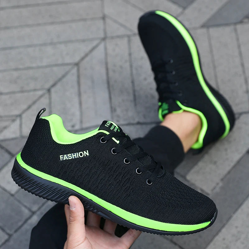 Men's Mesh Running Sneakers Lightweight Breathable Gym Shoes