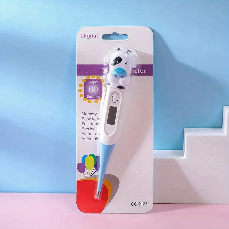 Children's Digital Thermometer Flexible Tip Waterproof Animal Design