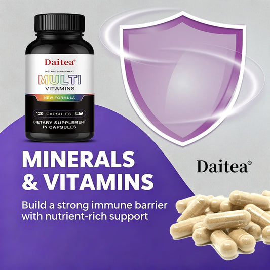 Multivitamin Mineral Energy Muscle Immune Support Capsules 120ct