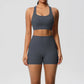 Women's 2-Piece Pocket Yoga Activewear Set with Leggings