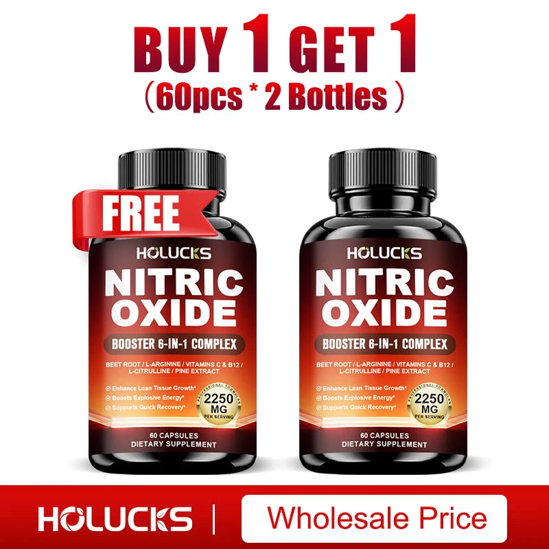 Nitric Oxide Booster Pre Workout Energy Pump Supplement