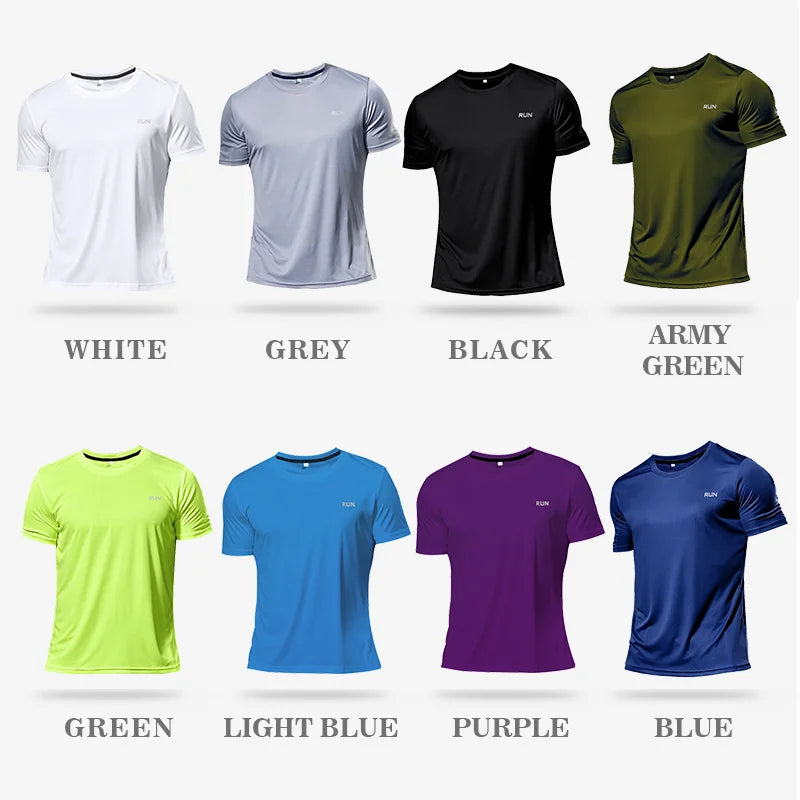 Men's Quick Dry Lightweight Running Fitness Sports T-Shirt