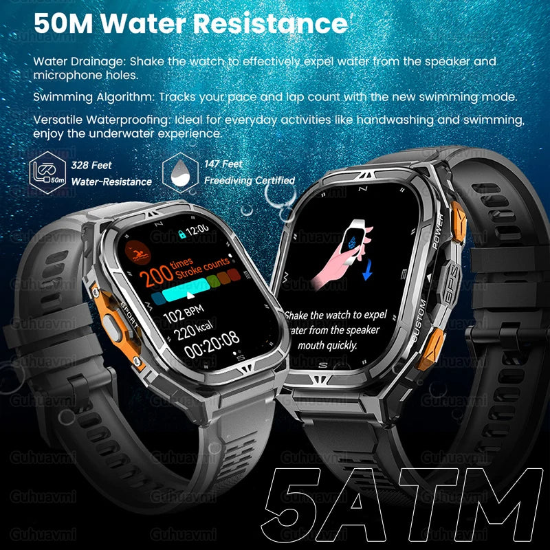 TANK X5 AMOLED GPS Waterproof Sports Smartwatch Fitness Tracker