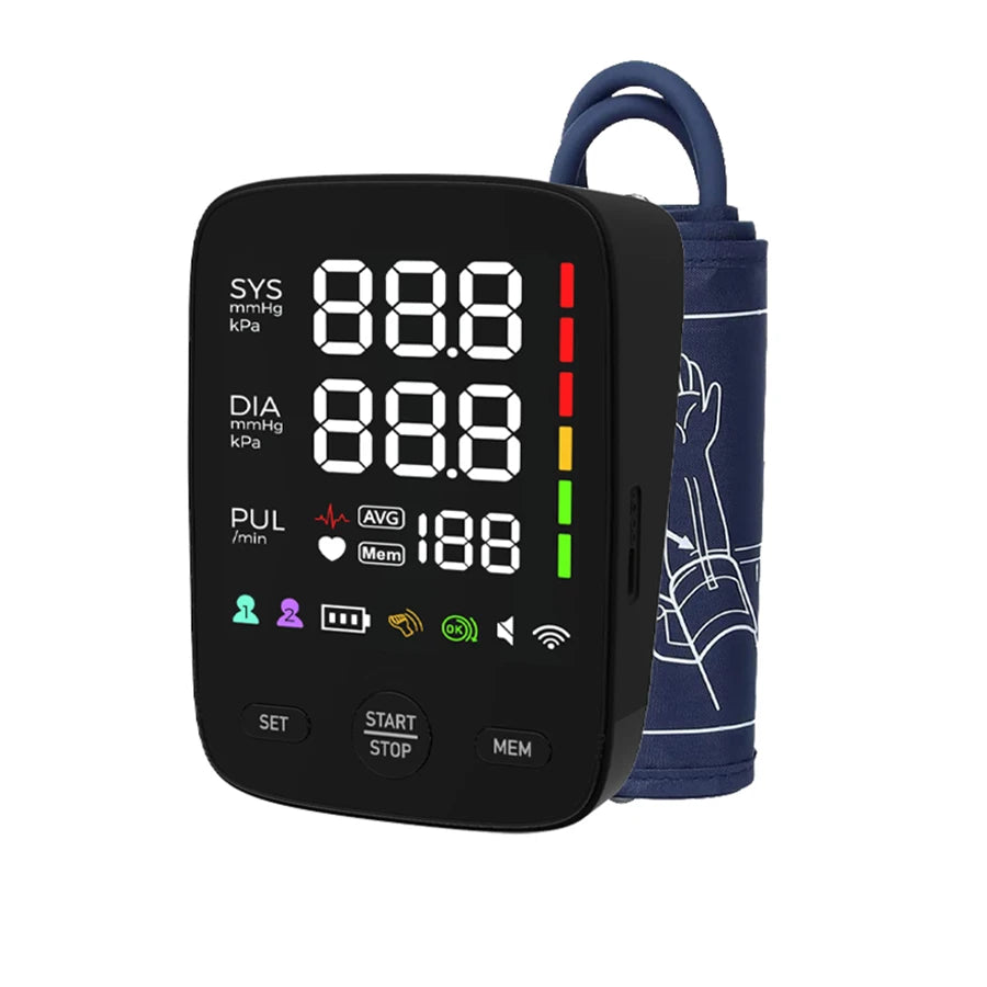 Automatic Upper Arm Blood Pressure Monitor with LED Display