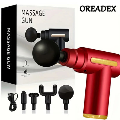 Portable Handheld Massage Gun USB Rechargeable Deep Tissue Massager