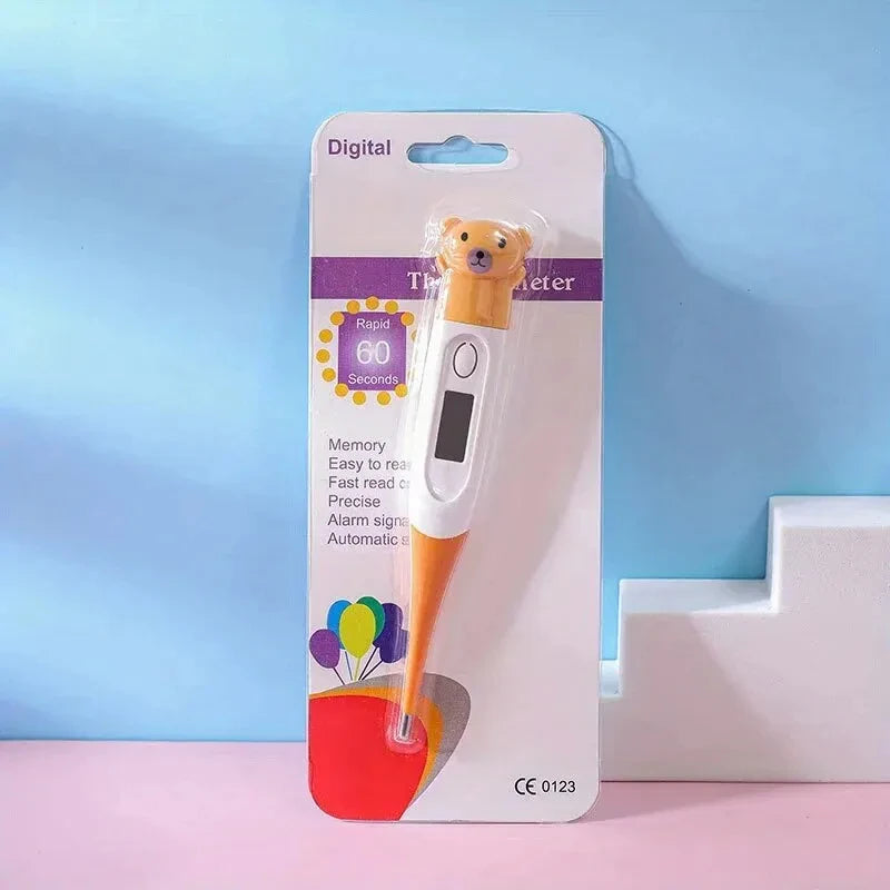 Children's Digital Thermometer Flexible Tip Waterproof Animal Design