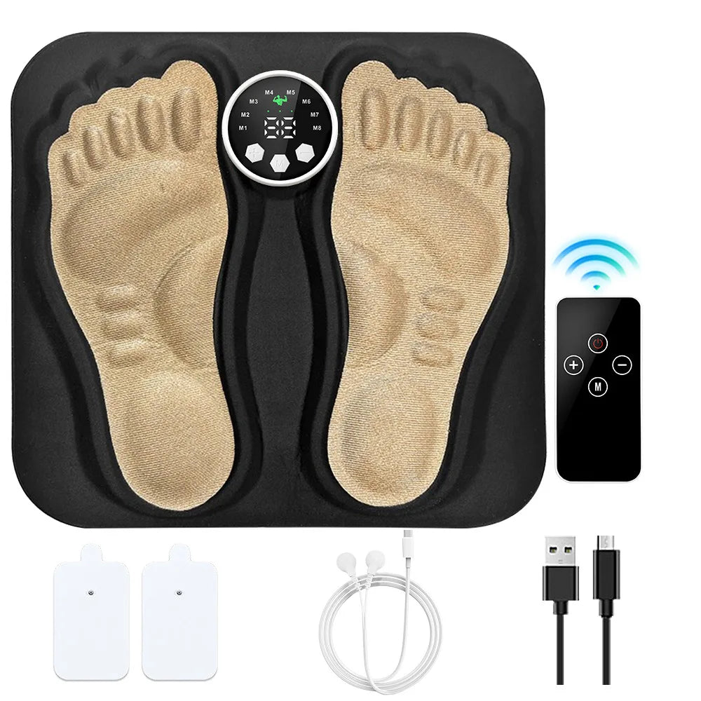 Portable Electric Shiatsu Foot Massager Acupressure Massage Mat Device